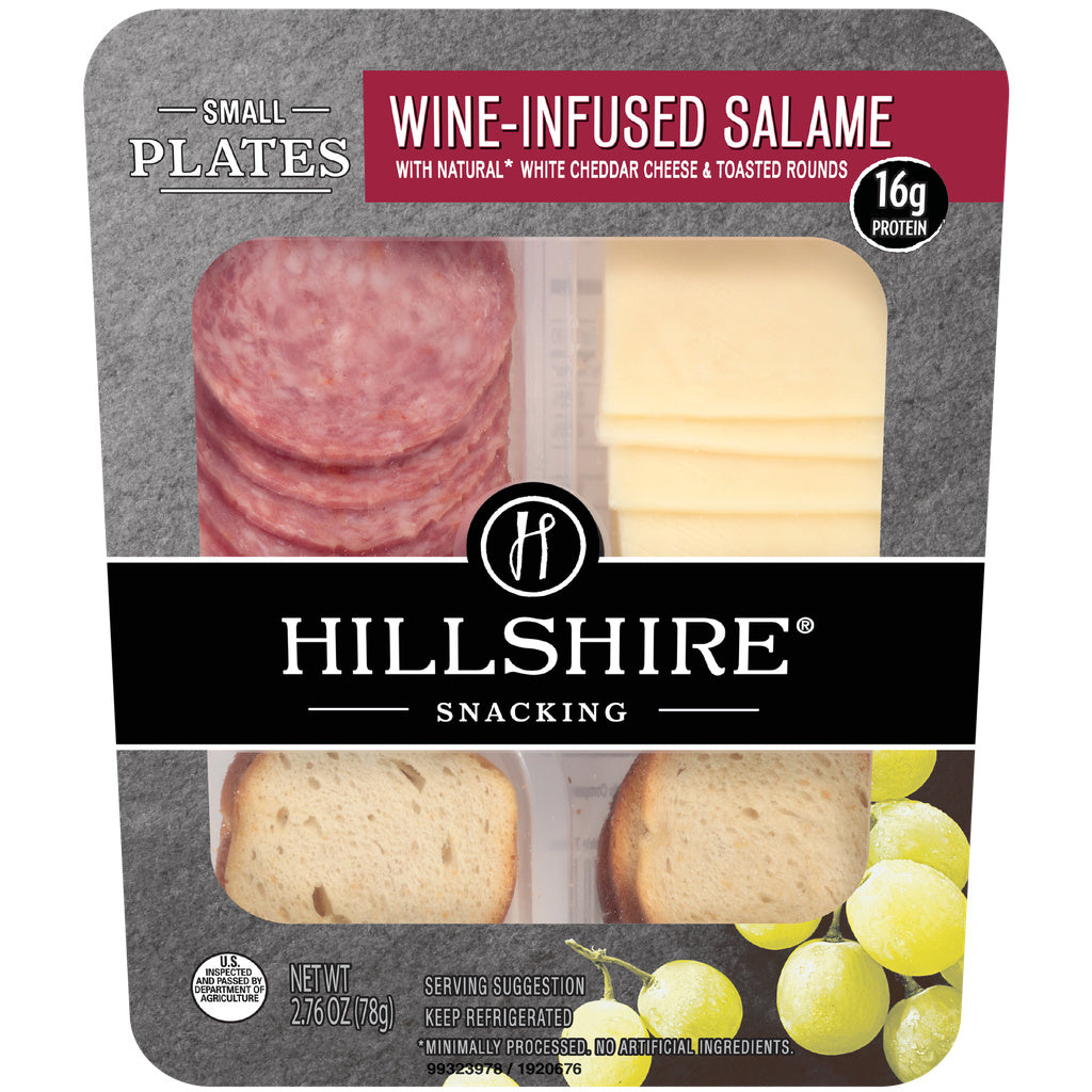 Hillshire Farms Snacking Small Plates Wine Infused Salame with White Cheddar Cheese 2.76oz