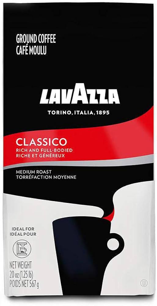 LavAzza Coffee Classico Medium Roast Ground 20oz