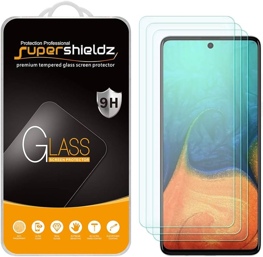 Supershieldz Tempered Glass Screen Protector Samsung Galaxy A71 3pk