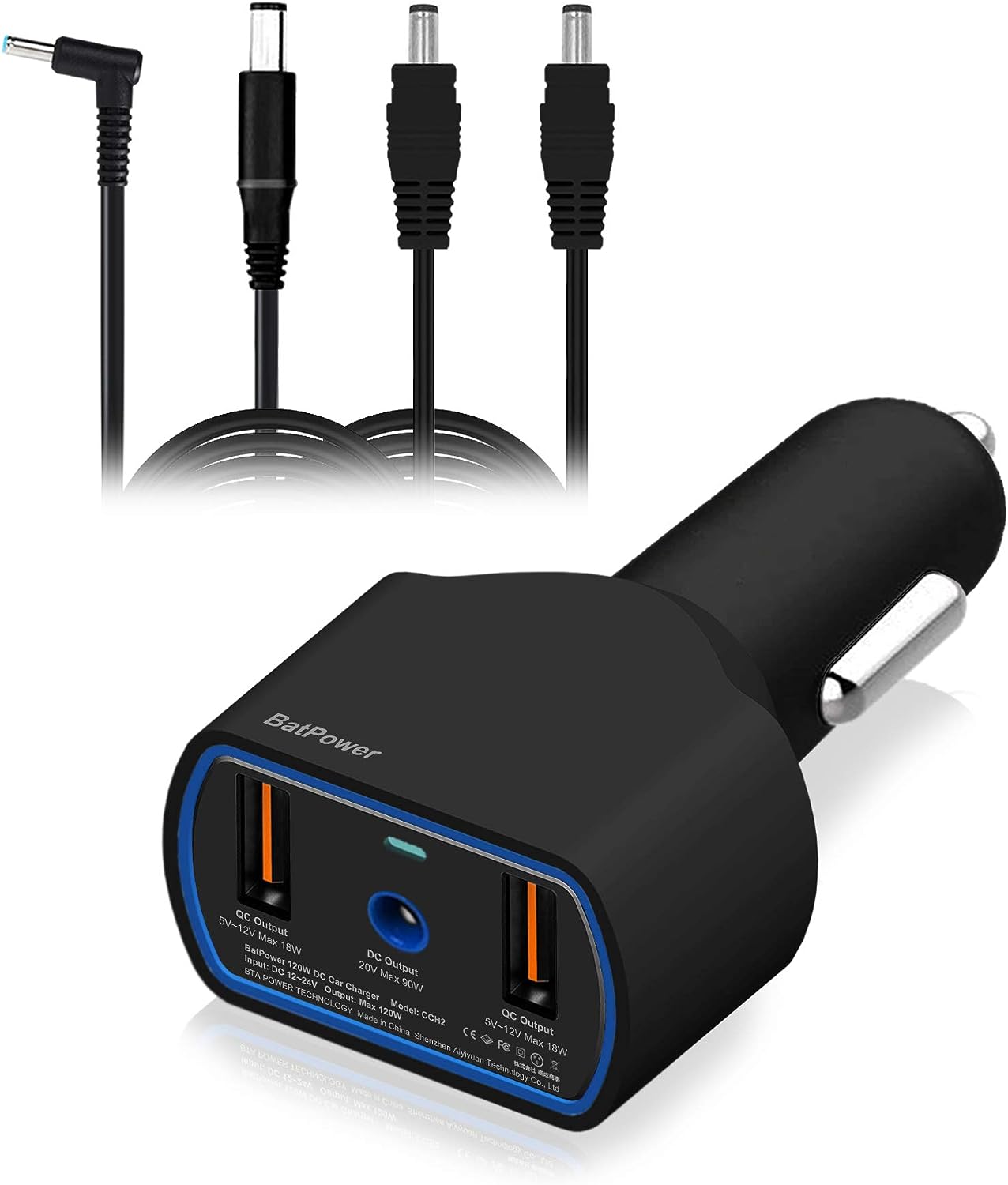 BatPower CCH2 High Power Delivery 120W Laptop Car Charger