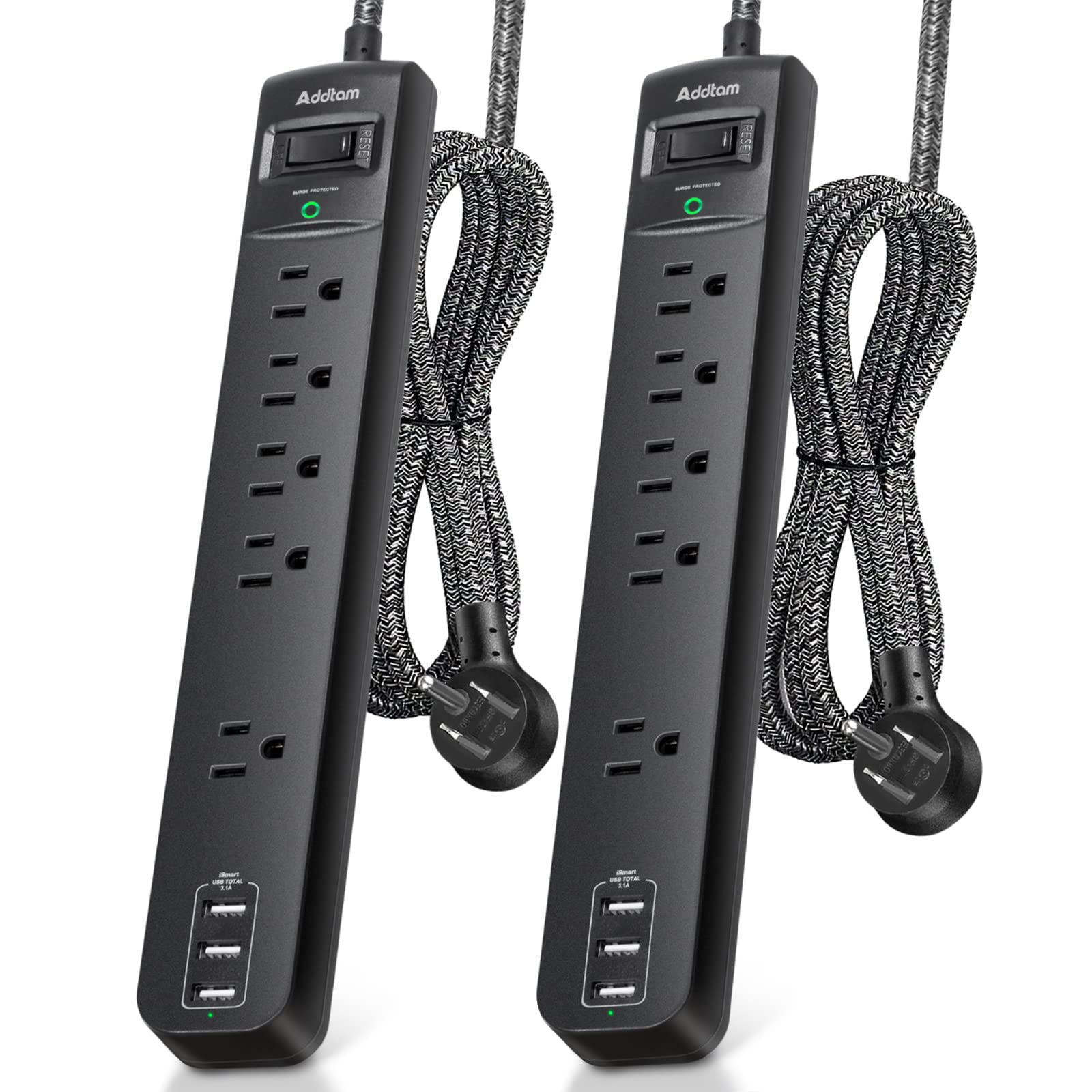 Power Strip Surge Protector 2pk