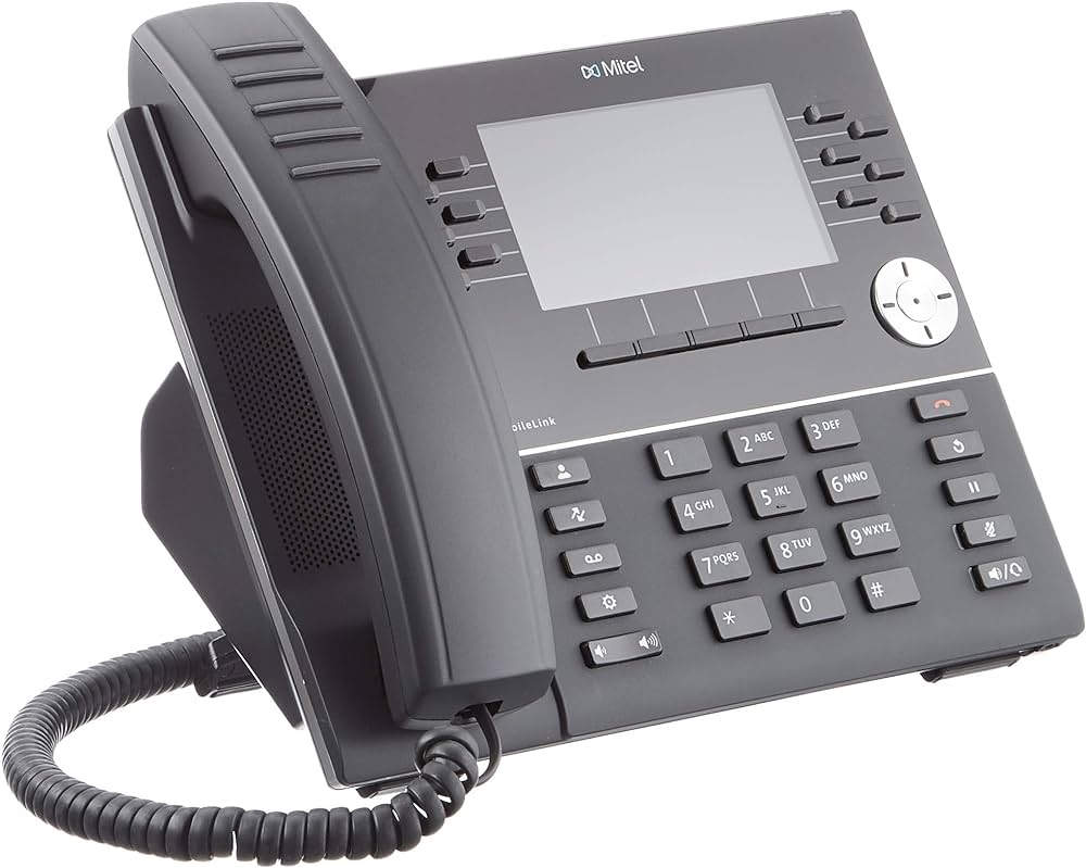 Mitel Mivoice 6930 IP Phone Wall Mountable Desktop Black