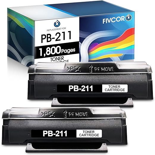 Fivcor Remanufactured Black Toner Cartridge for Pantum PN211