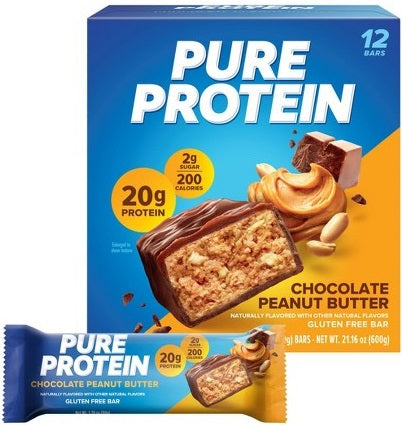 Pure Protein Bar Chocolate Peanut Butter 12pk