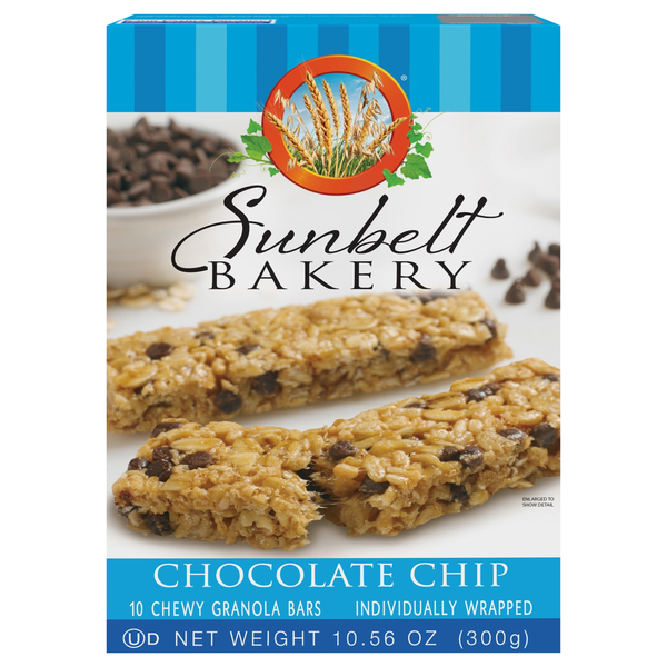 Sunbelt Bakery Granola Bars Chewy Chocolate Chip 10ct