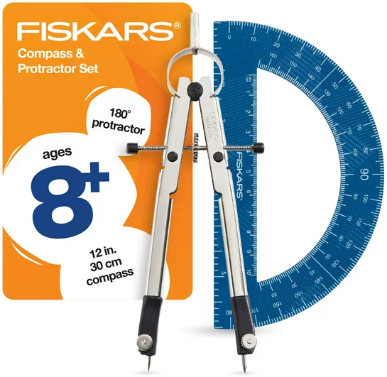 Fiskars Compass Protractor Set