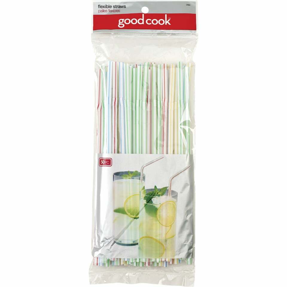 Good Cook Flexi Straws 50ct