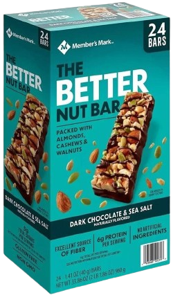 Members Mark The Better Nut Bar 24pk