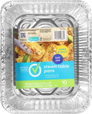 Simply Done Steam Table Pans 10ct