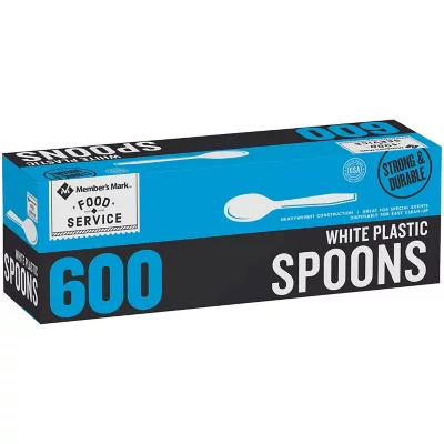 Members Mark Plastic Spoons Heavy Duty 600pk